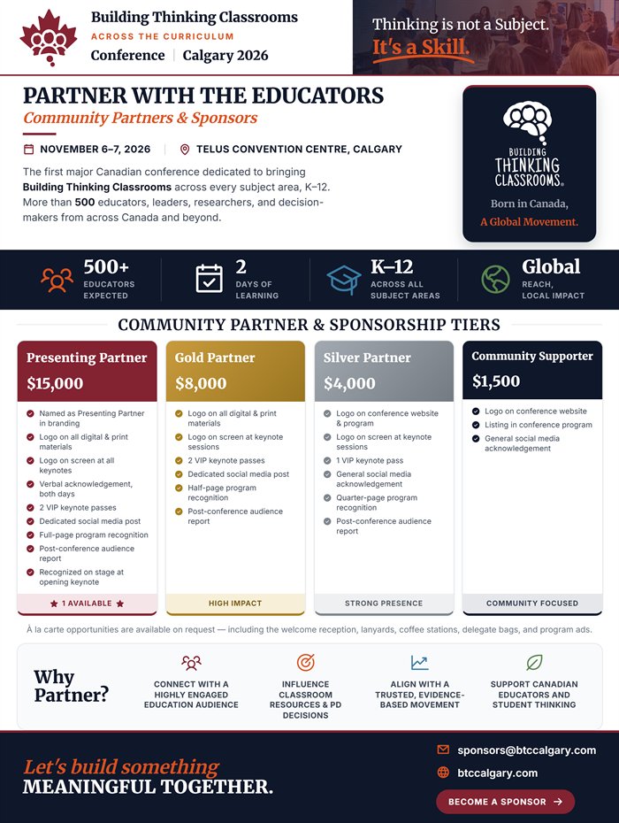Community Partner & Sponsorship Package preview